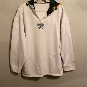 Green Bay Packers White NFL Team Pullover Sweater